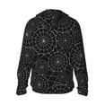 thumbnail image 3 of Sigee Spider Web Black Print UPF50+ Men's Sun Protection Hoodie Shirt SPF UV Shirt Long Sleeve Fishing Outdoor Lightweight, S-3XL, 3 of 9