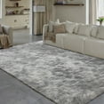 thumbnail image 4 of PureCozy 9'x12' Shag Area Rugs for Living Room Bedroom Dining Room Office Farmhouse, Plush Indoor Decorative Long-haired Large Gray Rugs Carpet, Gray, 4 of 5