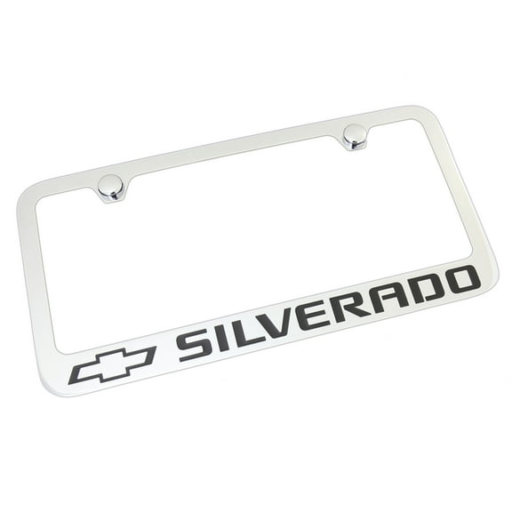 Chevy Silverado License Plate Frame (Chrome)