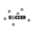 thumbnail image 1 of Soccer Removable Art Vinyl Mural Home Room Decor Wall Stickers, 1 of 5