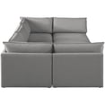 thumbnail image 6 of Meridian Furniture Mackenzie Grey Durable Linen Textured Modular Sectional, 6 of 9