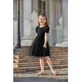 thumbnail image 6 of Arshiner Toddler Girls Tutu Dresses Party Formal Birthday Summer Puff Short Sleeve Tulle Dress, 6 of 6