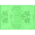 thumbnail image 1 of Ahgly Company Indoor Rectangle Abstract Emerald Green Modern Area Rugs, 4' x 6', 1 of 4