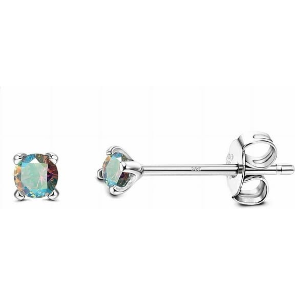 925 Sterling Silver Long Post Earrings For Thick Earlobes | 2Mm Tiny Cubic Zirconia Small Stud Earrings For Women Men Hypoallergenic[Z4746]