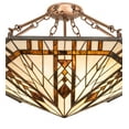 thumbnail image 3 of Meyda Tiffany 260940 Sonoma 3 Light 27" Wide Semi-Flush Ceiling Fixture - Copper, 3 of 7