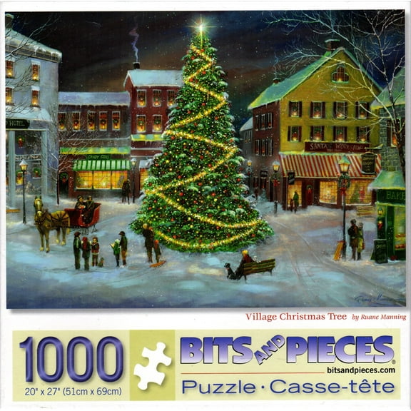 Village Christmas Tree 1000 Piece Puzzle