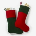 thumbnail image 2 of Personalization Mall Yuletide Elegance Velvet Stocking - Green, 2 of 4