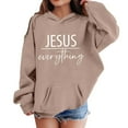 thumbnail image 3 of Teen Boys Hoodies Jesus Hoodies Long Sleeve Graphic Hoodies Warm Loose Pullover Top New Year Sweatshirts Boy Clothes 10-11 Years, 3 of 3