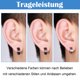 thumbnail image 3 of Pendientes LEEQ para hombre/mujer de acero inoxidable negro plata mate 4 mm/12 mm pendientes clásicos, 3 of 7