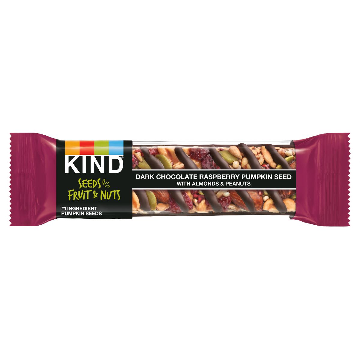 KIND Bars Dark Chocolate Raspberry Pumpkin Seed Gluten Free Snacks - 6ct - Pack of 2