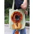 thumbnail image 3 of Outcrop Small Lion Pet Canvas Shaped Shoulder Bag Cat Dog Small Go Out Handbag, 3 of 4