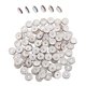 thumbnail image 5 of 100 cuentas espaciadoras redondas para hacer joyas, 12 mm, espaciadores de cuentas de cristal de estrás para pulseras, bolígrafos, manualidades DIY., 5 of 7