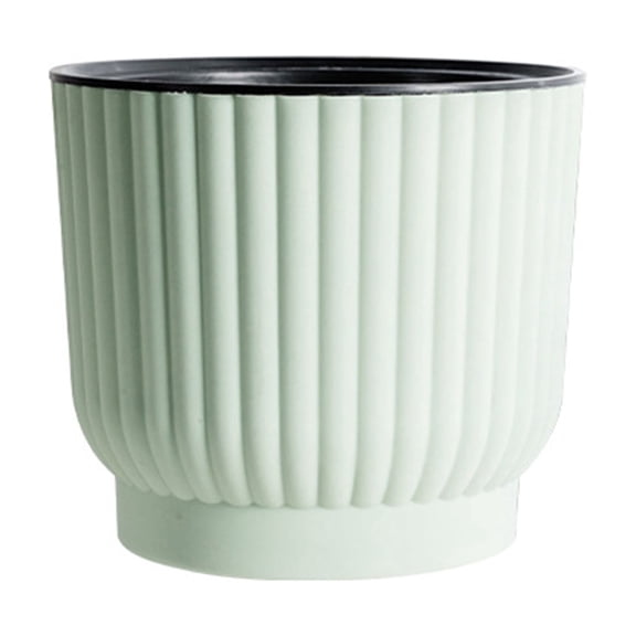 bestolf Self Watering Pots for Indoor Plants Plastic Wicking Flower Pots Modern African Violet Planter with Reservoir And Wick Rope for House Plants Flowers Herbs