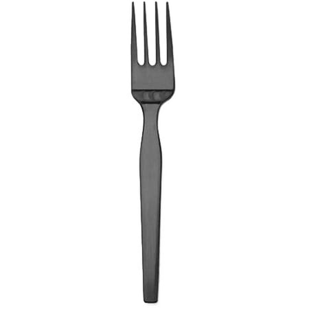 - D&W Fine Pack Omega Medium Weight Fork Ebony, Polystyrene | 1000/Case