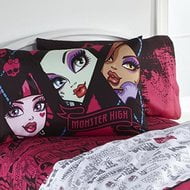 Monster High Back to Ghoul Reversible Pillowcase