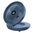 thumbnail image 1 of Ventilador de mesa plegable Ventilador portátil de 3 velocidades Ventilador inalámbrico recargable por USB Ultra silencioso Perforación gratuita 1200 MAh para dormitorio de oficina en casa, 1 of 6