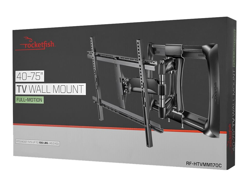 Rocketfish Rf Htvmm170c Full Motion 40 75 Tv Wall Mount New