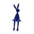 thumbnail image 2 of Figura de conejo sentado, adorno de animal, centro de mesa, coleccionable, decorativo Azul, 2 of 9