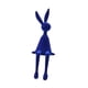 thumbnail image 2 of Figura de conejo sentado, adorno animal, moda, portátil, regalo creativo, decorativo Azul, 2 of 9
