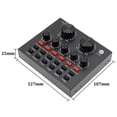 thumbnail image 2 of V8 Sound Card Voice Change Live Streaming Singing Karaoke Headset Live External Sound Card Record for Mobile Home KTV, 2 of 5