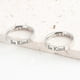thumbnail image 4 of Anillo BeKind de acero de titanio para mujer, joyería europea y americana, joyería para parejas, nicho para hombre, Navidad, 4 of 6