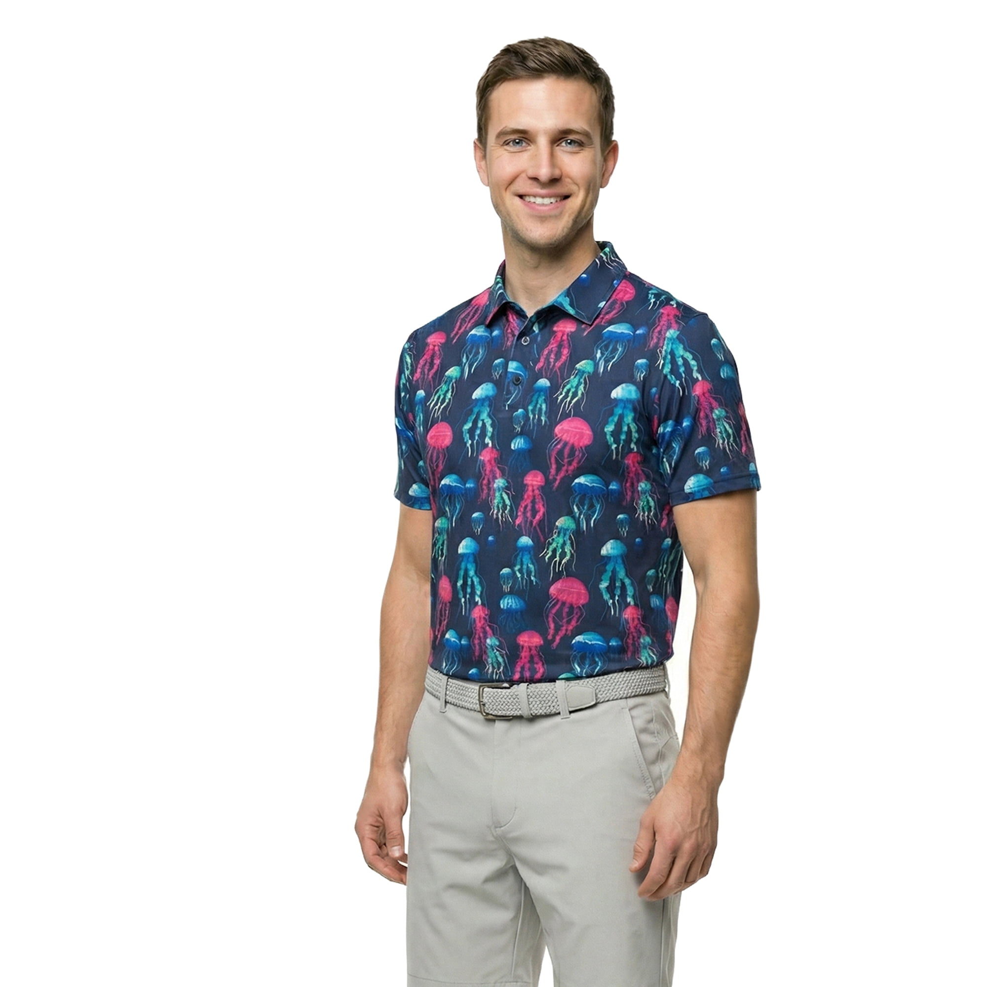 Birdie Bound Men's and Men's Big & Tall Novelty Golf Polos, Sizes XS-4XLT