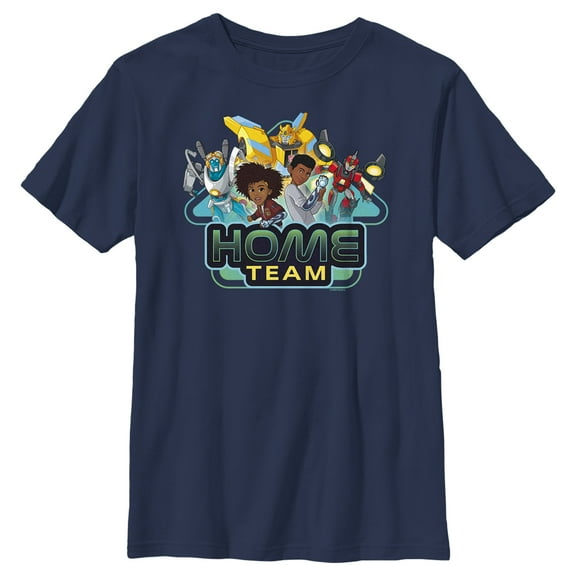 Boy's Transformers: EarthSpark Home Team Graphic Tee Navy Blue X Small