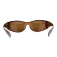 thumbnail image 4 of Polarized Womens 60mm Rhinestone Oval Fit Over Sunglasses All Brown, 4 of 6