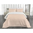 thumbnail image 3 of Ambesonne Pink White Quilted Bedspread Set 3 Pcs, Romantic Old Country, King Size, Pale Salmon and White, 3 of 5