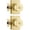 Brushed Gold, variant on Black Door Knob Interior, Zinc Alloy Matte Black Privacy Door Knobs for Bedroom Bathroom, Heavy Duty Modern Interior Door Knob (1 Pack)