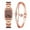 Brown, variant on Apmemiss Clearance Fashion Women Crystal Golden Stainless Steel Analog Quartz Wrist Watch