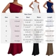 thumbnail image 3 of SAWOBUUN Womens One Shoulder Maxi Dress Solid Ruched Bodycon Elegant Evening Party Cocktail Dress, 3 of 8