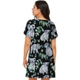 thumbnail image 6 of Lafuoo Cartoon Koala Bear Pattern Women's Short-sleeved Nightdress, Knee-length Pullover Nightgown, Summer Home Wear-Medium, 6 of 8