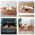 thumbnail image 3 of PETMAKER Dog Bed for Medium Pets - Plush Couch Covers for Dogs (Beige), 3 of 11