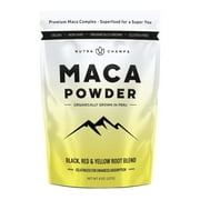 Organic Maca Powder - Peruvian Grown Maca Blend with Yellow, Black & Red Roots - Gelatinized for Superior Bioavailability - Natural, Vegan Non-GMO 8oz. Bag