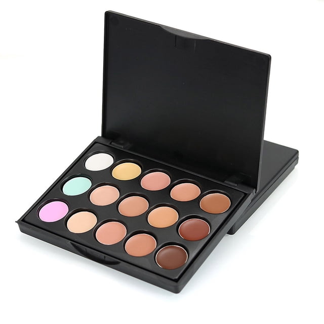 Set de correctores HUOGUO 15 colores con brocha para manchas faciales