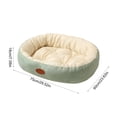 thumbnail image 3 of Oval Pet Beds for Indoor Cats Dogs, Washable Pet Bed with Slip-Resistant Bottom for Medium Large Dogs and Cats, 3 of 6