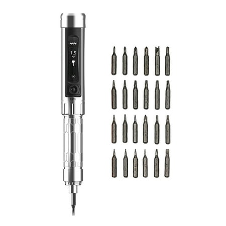

MINIWARE ES15 Intelligent Motion Control Electric Screwdriver Handheld Portable Screwdriver High Precisions Cordless Screwdriver with OLED Display LED Lights Utility Computers Mobilephone Re