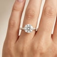thumbnail image 5 of Rosec Jewels Lab Created Diamond Engagement Ring 3 Carat - IGI Certified - E-VS1 Quality - Jewelry for Special Occasions, 18K White Gold, US 11.50, 5 of 8