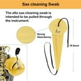 thumbnail image 6 of Saxophone Cleaning Cloth, Alto Saxophone Cleaning Kit with Saxophone Cleaning Cloth, Sax Neck Cleaning Swab, Mouthpiece Brush, Dusting Brush for Flute and Woodwind Instruments, 6 of 7
