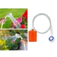 thumbnail image 3 of koolsoo Portable Camping Shower Outdoor Camping Shower Pump Rechargeable Shower Head for Orange, 3 of 8