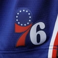 thumbnail image 5 of Youth Nike Royal Philadelphia 76ers 2020/21 Swingman Shorts - Icon Edition, 5 of 5
