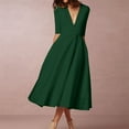 thumbnail image 7 of Wedding Dresses Womens Wedding Dress Women Elegant V-Neck Dress with Half Sleeves - Emphasizes Waist for An Evening Outfit, 7 of 7