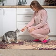 thumbnail image 4 of Bohemian Brown Geometry Rugs and Mats Non Skid Washable Absorbent Microfiber Soft Kitchen Mat for Floor Set Of 2 Decor Stain Resistant 17"x47"+17"x30", 4 of 7