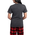 thumbnail image 2 of CafePress - Made For Each Other Cookies And Milk Pajamas - Women's Short Sleeve Print T-Shirt and Pants Charcoal Gray Cotton Pajama Set, 2 of 7
