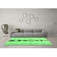 thumbnail image 3 of Ahgly Company Indoor Round Solid Emerald Green Modern Area Rugs, 7' Round, 3 of 4