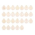 thumbnail image 1 of Unique Bargains Letter Pendants Drops Set, 26 Pack Alphabet Pendant Double Sided for Jewelry Making DIY, White, 1 of 6