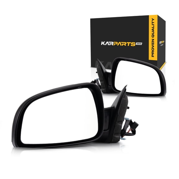 For 2008 2009 2010 2011 2012 Chevy Malibu Door Mirror Pair Driver and Passenger Side Textured Power Non-Heated GM1320343