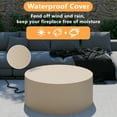 thumbnail image 6 of Wakeyard 32.5 inch Round Propane Fire Pit Table, 50000 BTU, Includes Lava Rock,White, 6 of 9