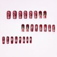 thumbnail image 2 of Christmas Press on Nails 24Pcs, Finished Wearable Spooky Fake Nails Set, Reusable False Nails for Holiday Party Daily Wear Women Girls, Christmas Nail Art, 2 of 4